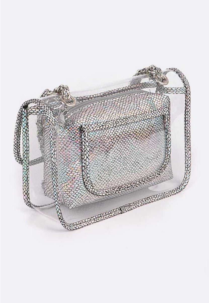 Metallic Ghost Handbag